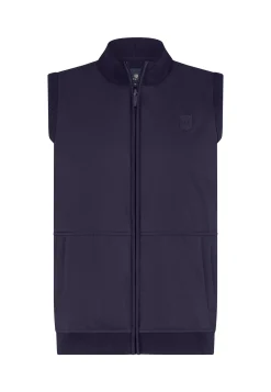 Gebreide bodywarmer met rits