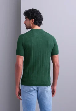 Gebreide polo van een lyocellmix