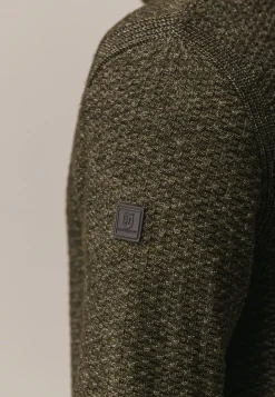 Gemêleerd vest met structuurdessin