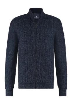 Gemêleerd vest met structuurdessin