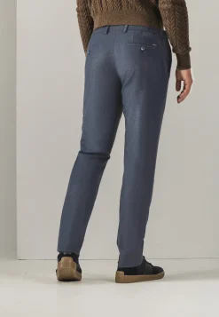 Gemêleerde chino in stretchstof