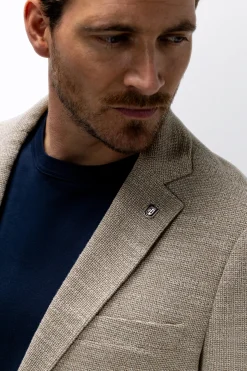 Gemêleerde regular fit blazer