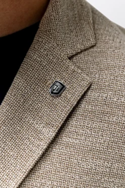 Gemêleerde regular fit blazer