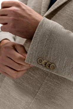 Gemêleerde regular fit blazer
