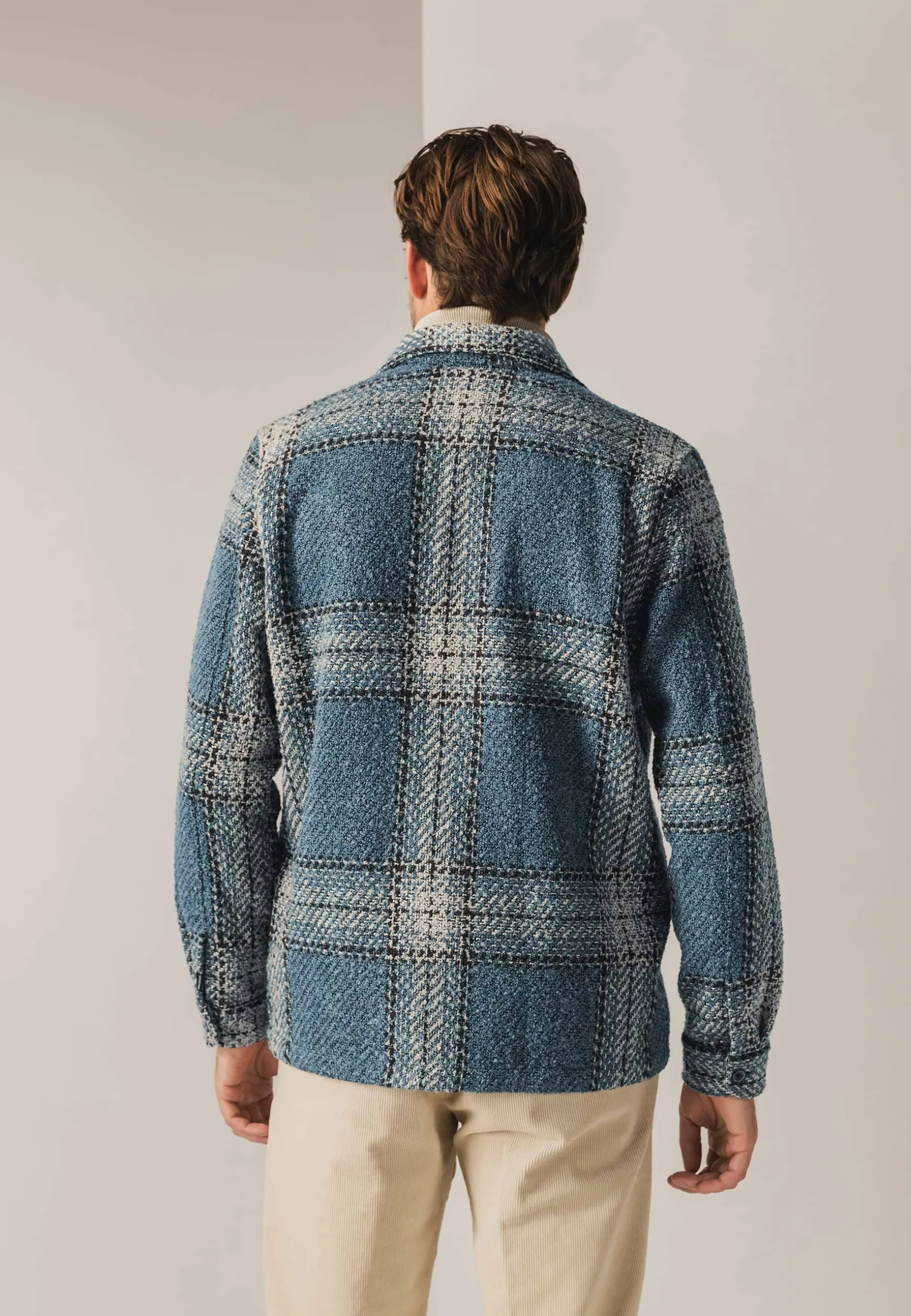 Geruit overshirt met borstzakken