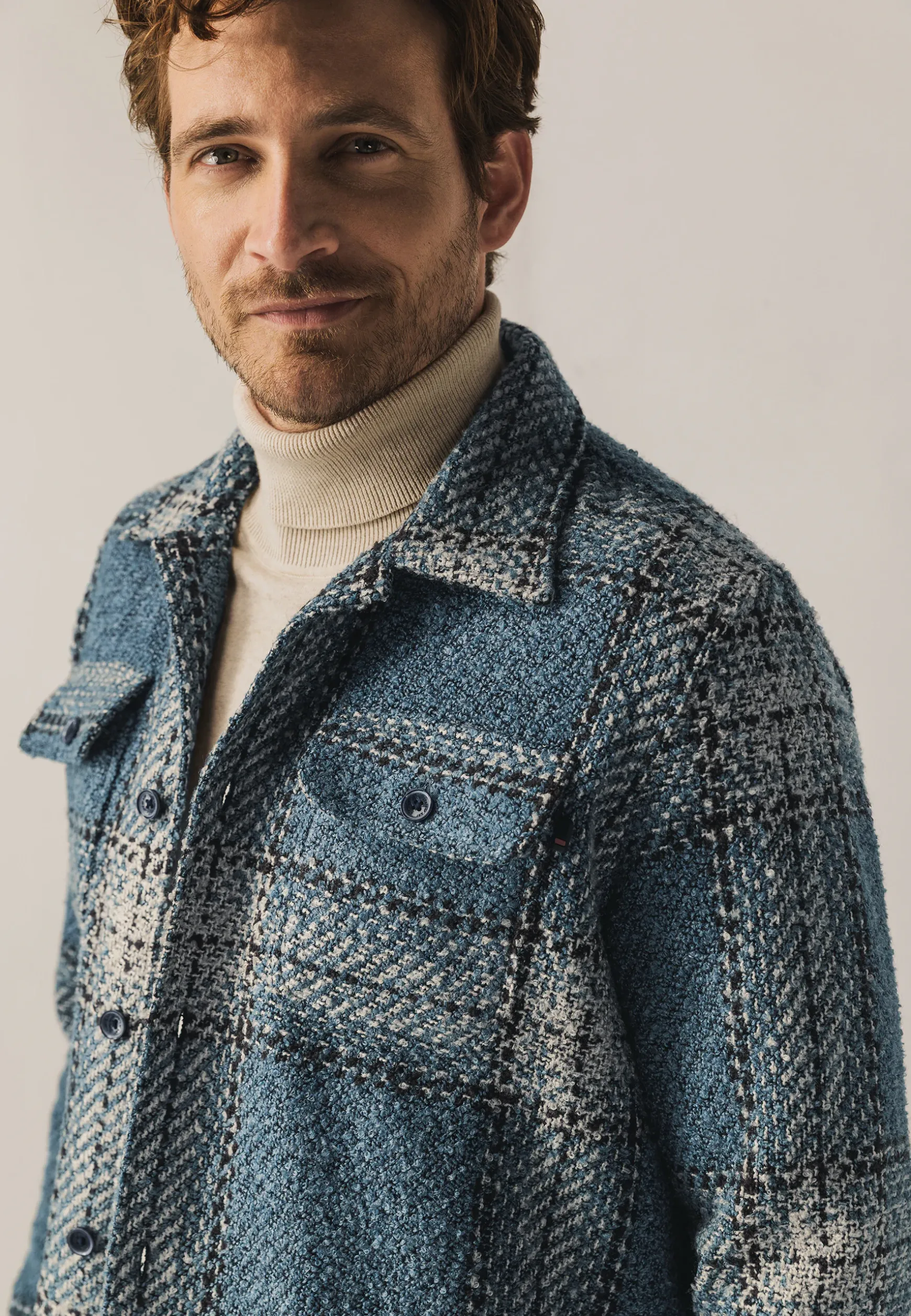 Geruit overshirt met borstzakken