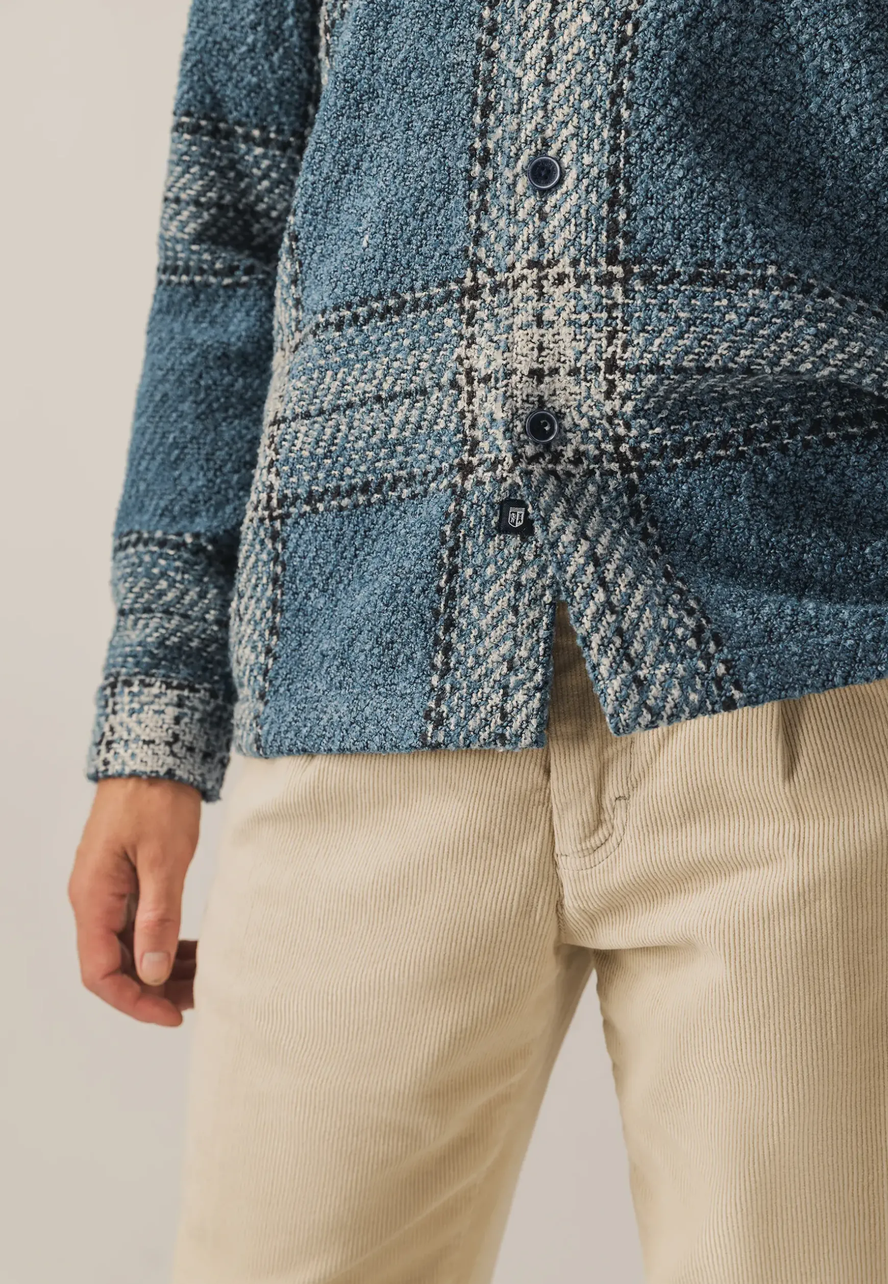 Geruit overshirt met borstzakken