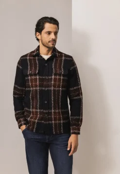 Geruit overshirt met borstzakken