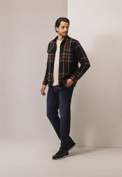 Geruit overshirt met borstzakken