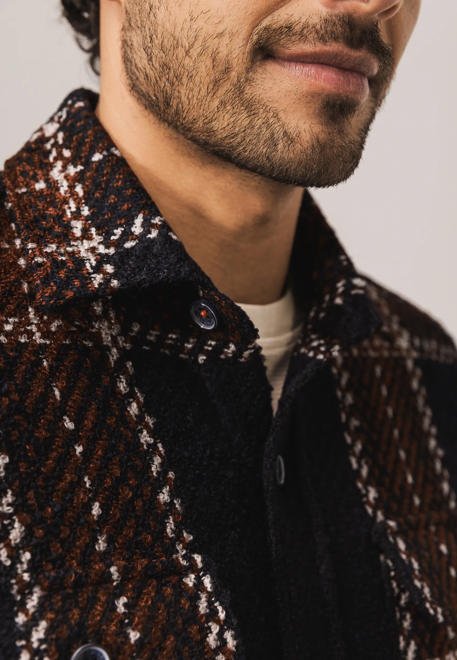 Geruit overshirt met borstzakken