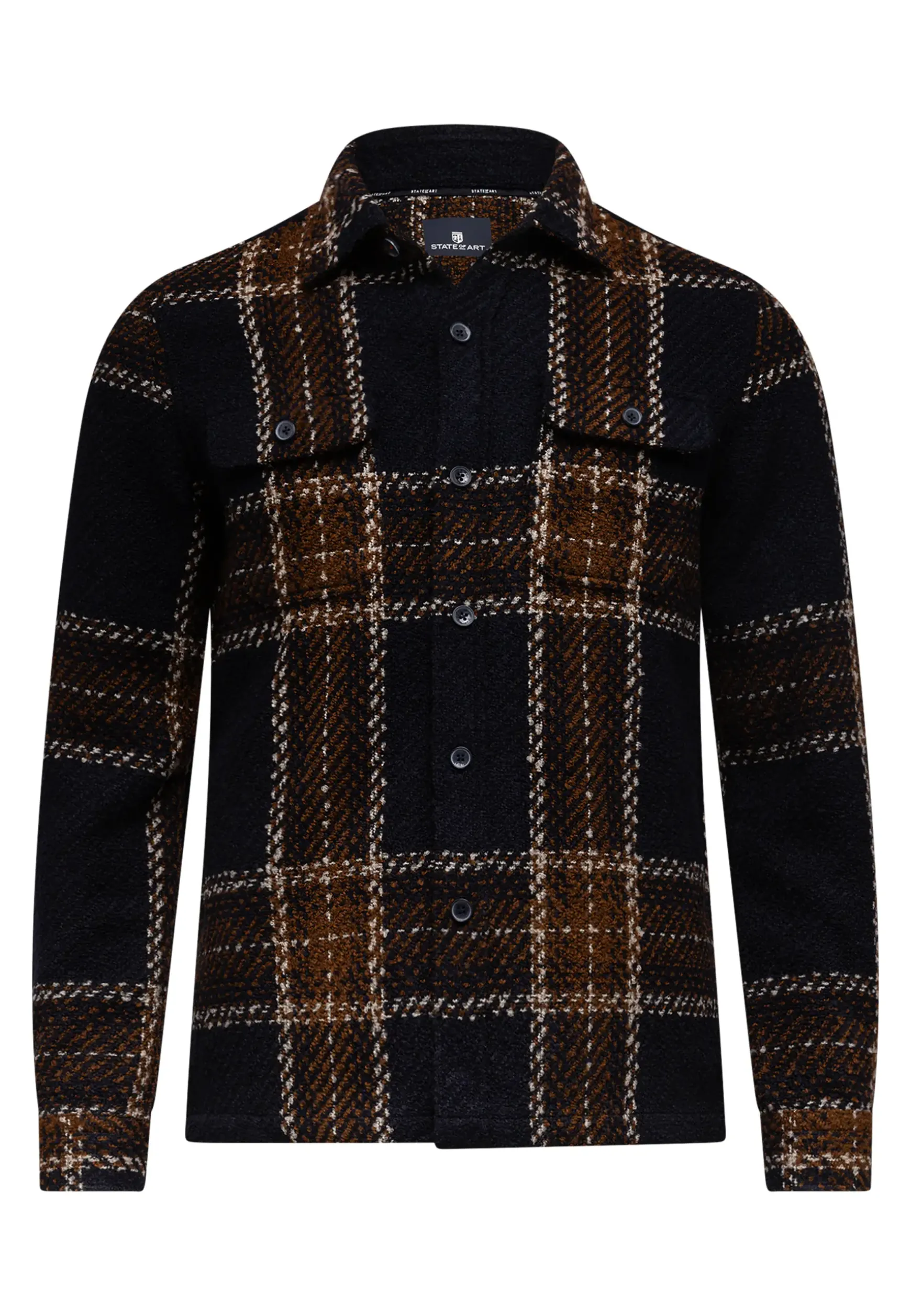 Geruit overshirt met borstzakken
