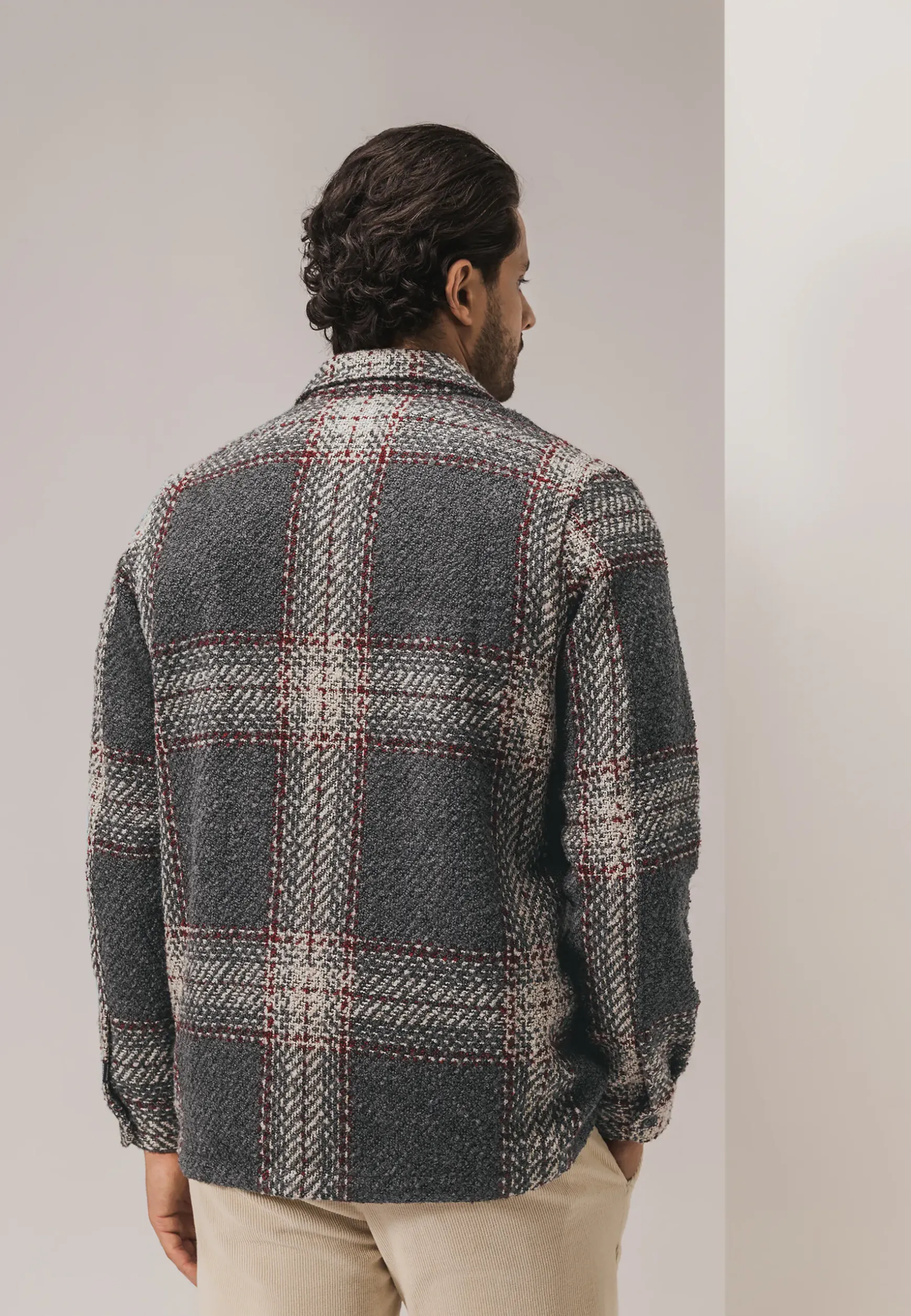 Geruit overshirt met borstzakken