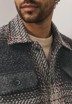 Geruit overshirt met borstzakken