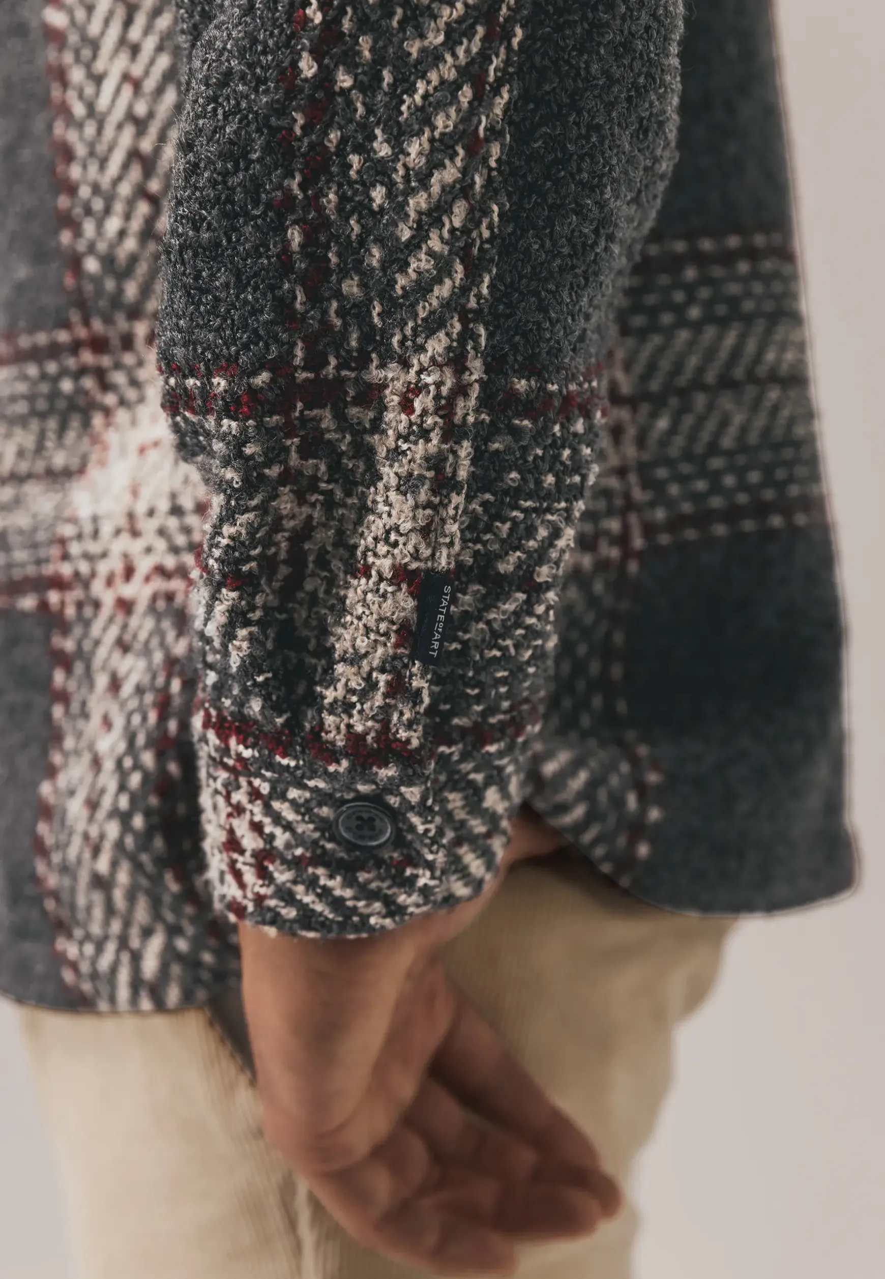 Geruit overshirt met borstzakken