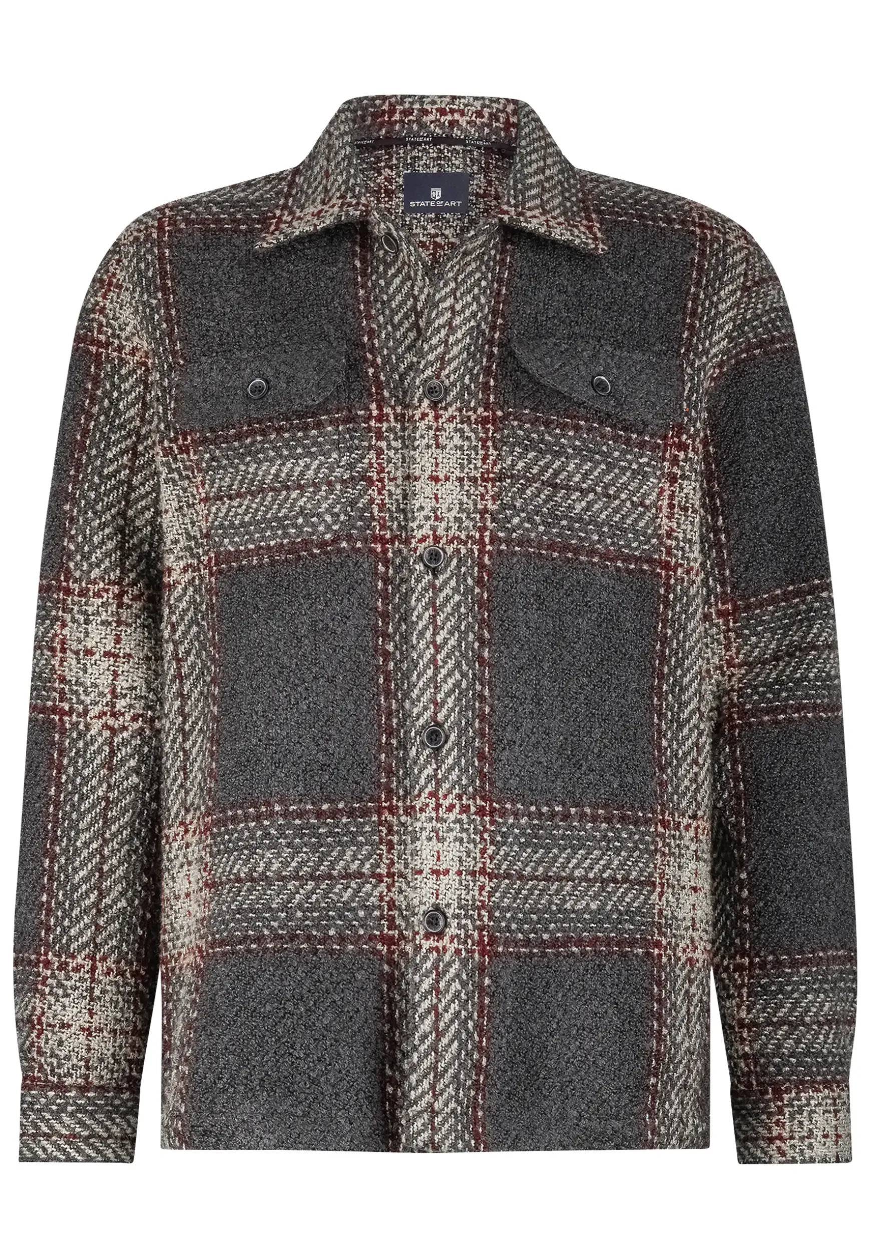 Geruit overshirt met borstzakken