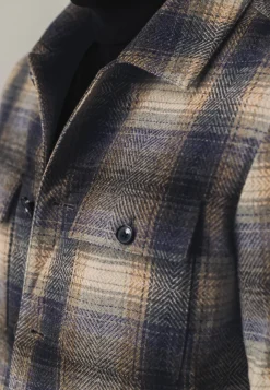 Geruit overshirt met klepzakken