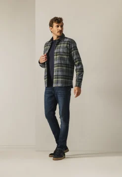 Geruit overshirt van twillstof