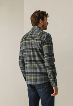 Geruit overshirt van twillstof