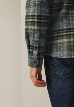 Geruit overshirt van twillstof