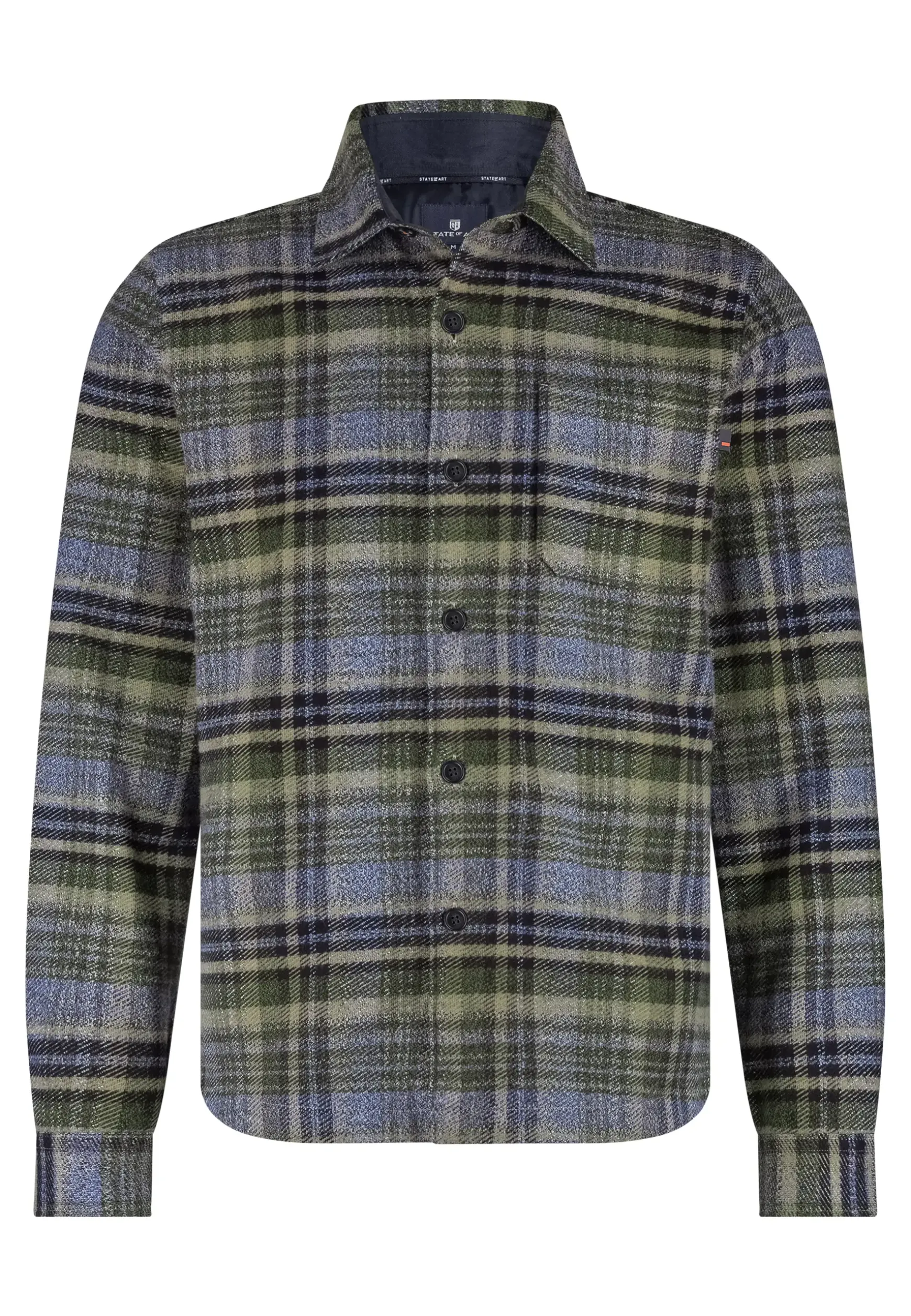 Geruit overshirt van twillstof