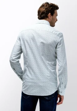 Gestreept poplin overhemd