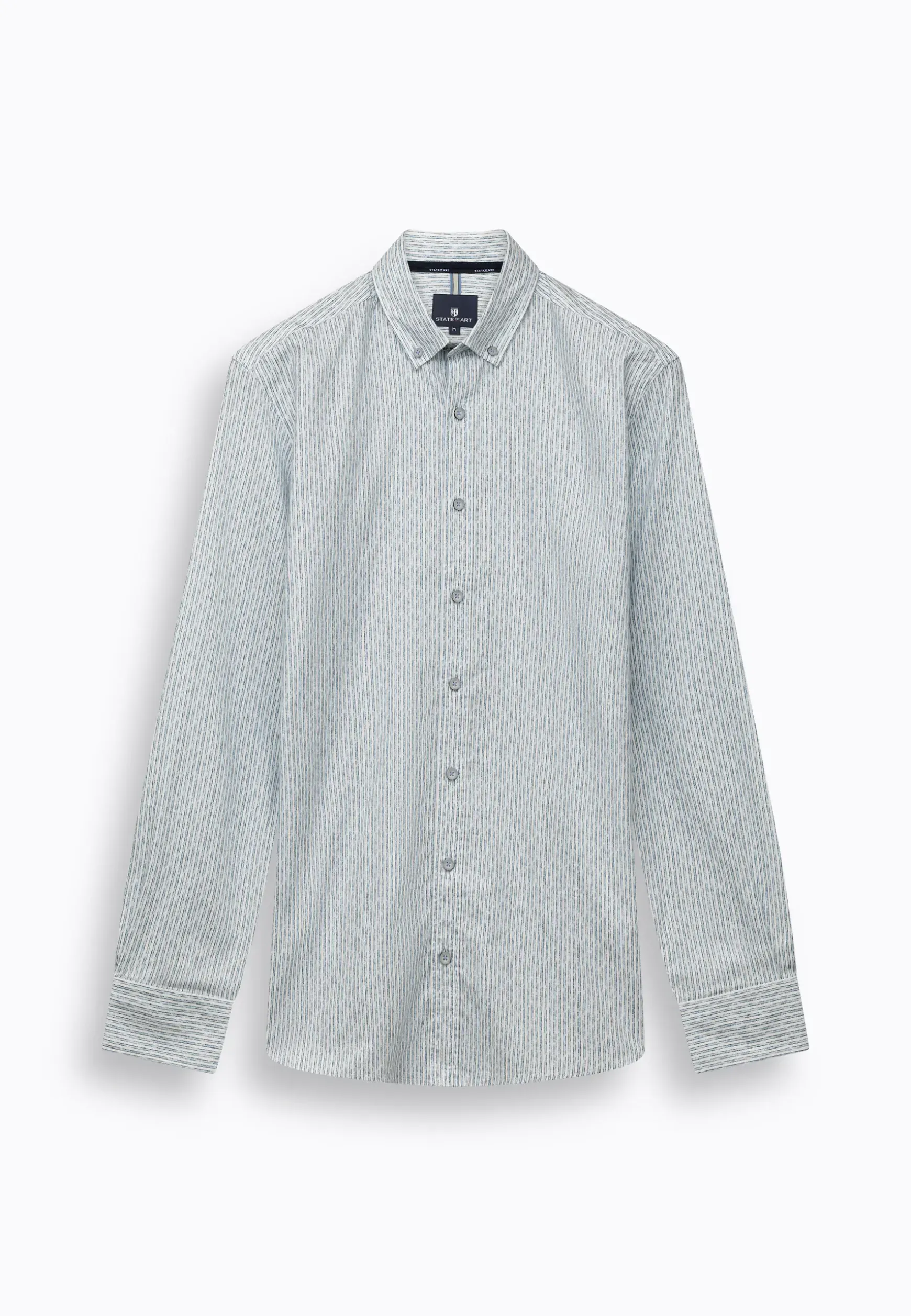Gestreept poplin overhemd