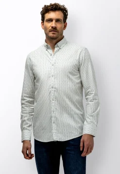 Gestreept poplin overhemd