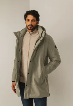 Gewatteerde parka met capuchon