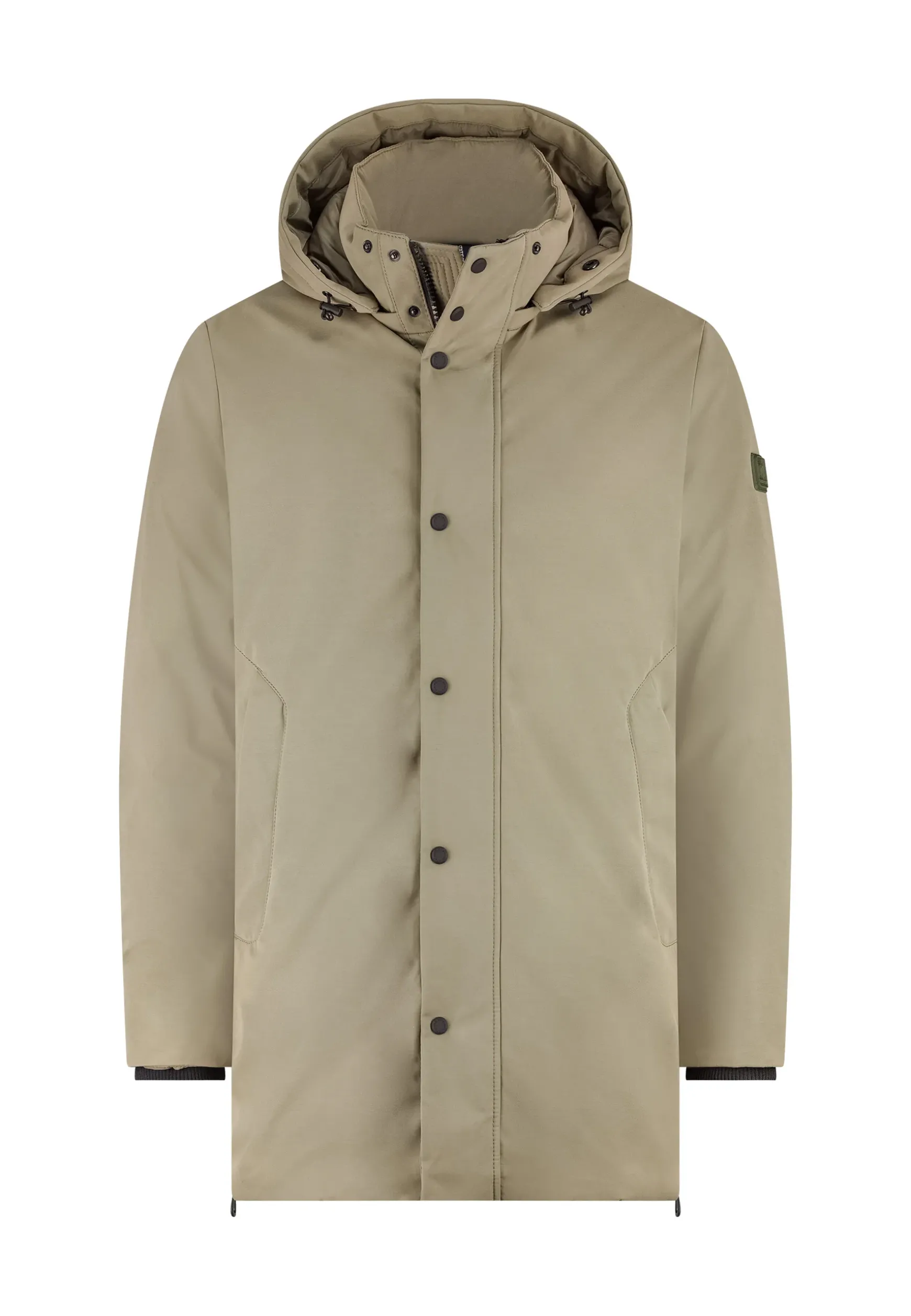 Gewatteerde parka met capuchon