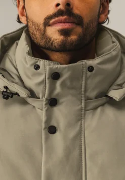 Gewatteerde parka met capuchon