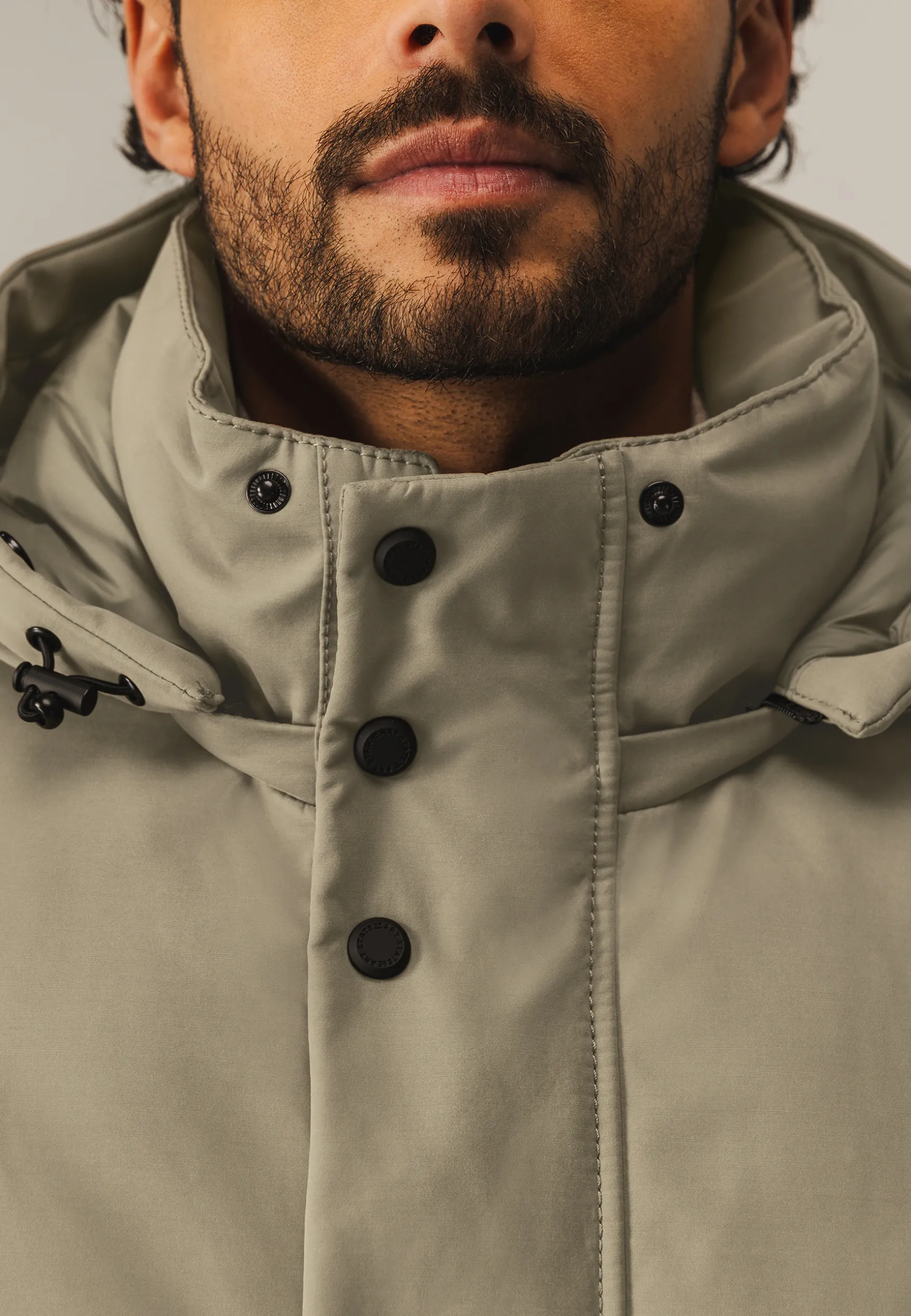 Gewatteerde parka met capuchon