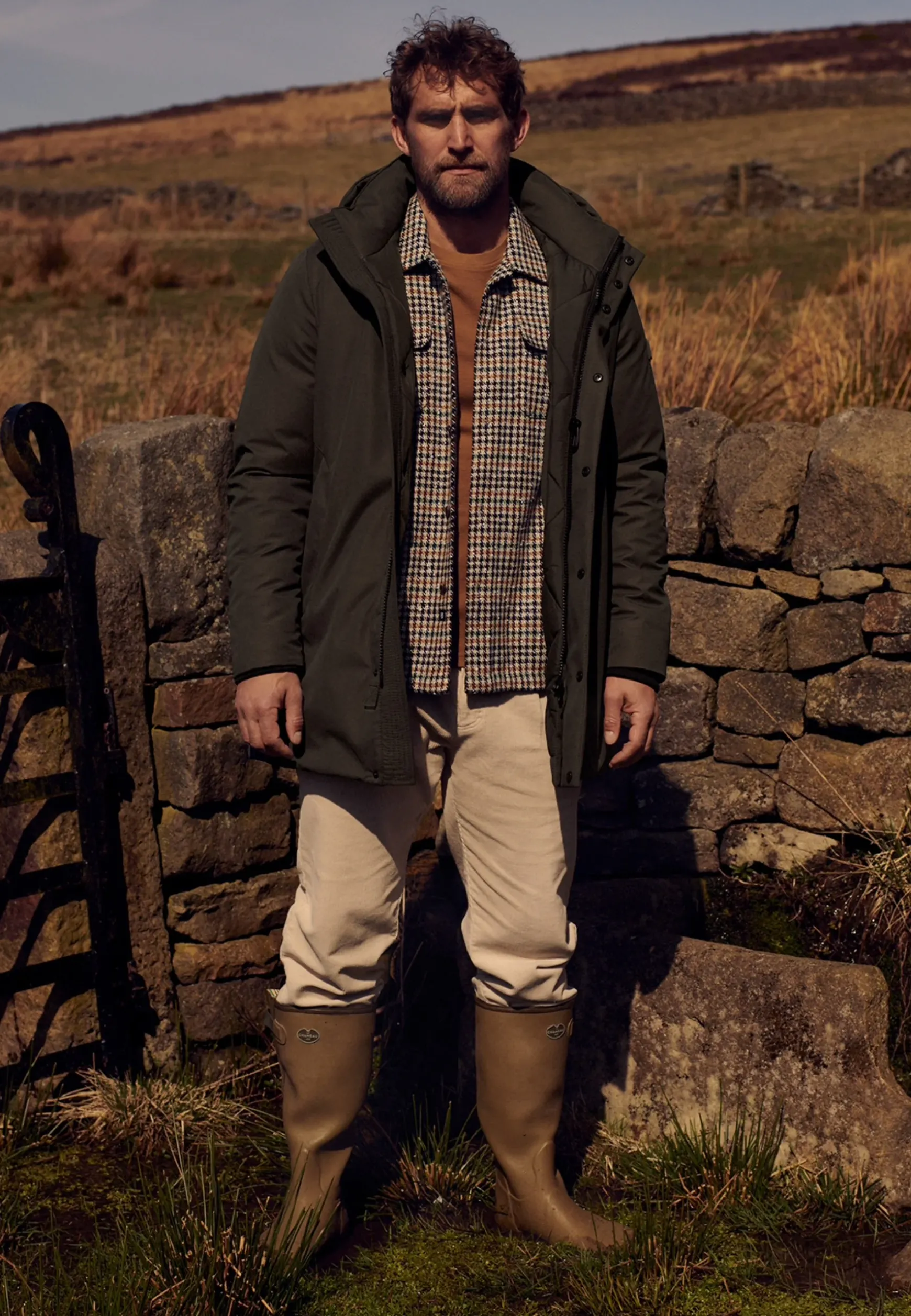 Gewatteerde parka met capuchon