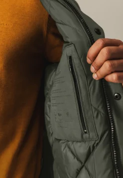Gewatteerde parka met capuchon