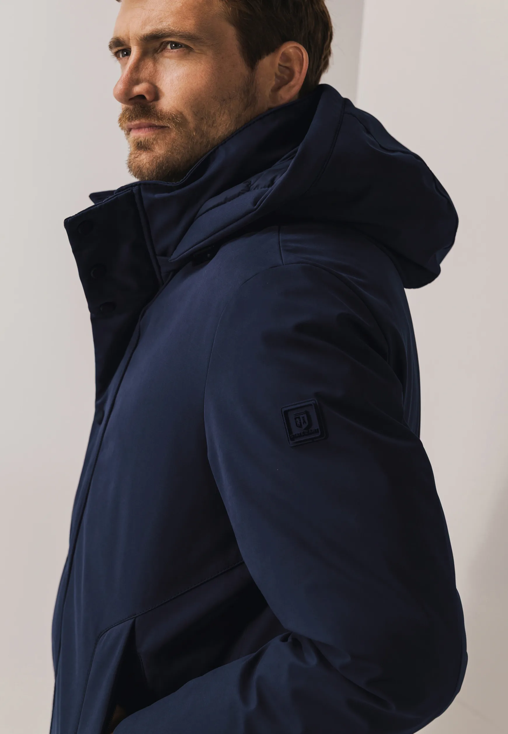 Gewatteerde parka met capuchon