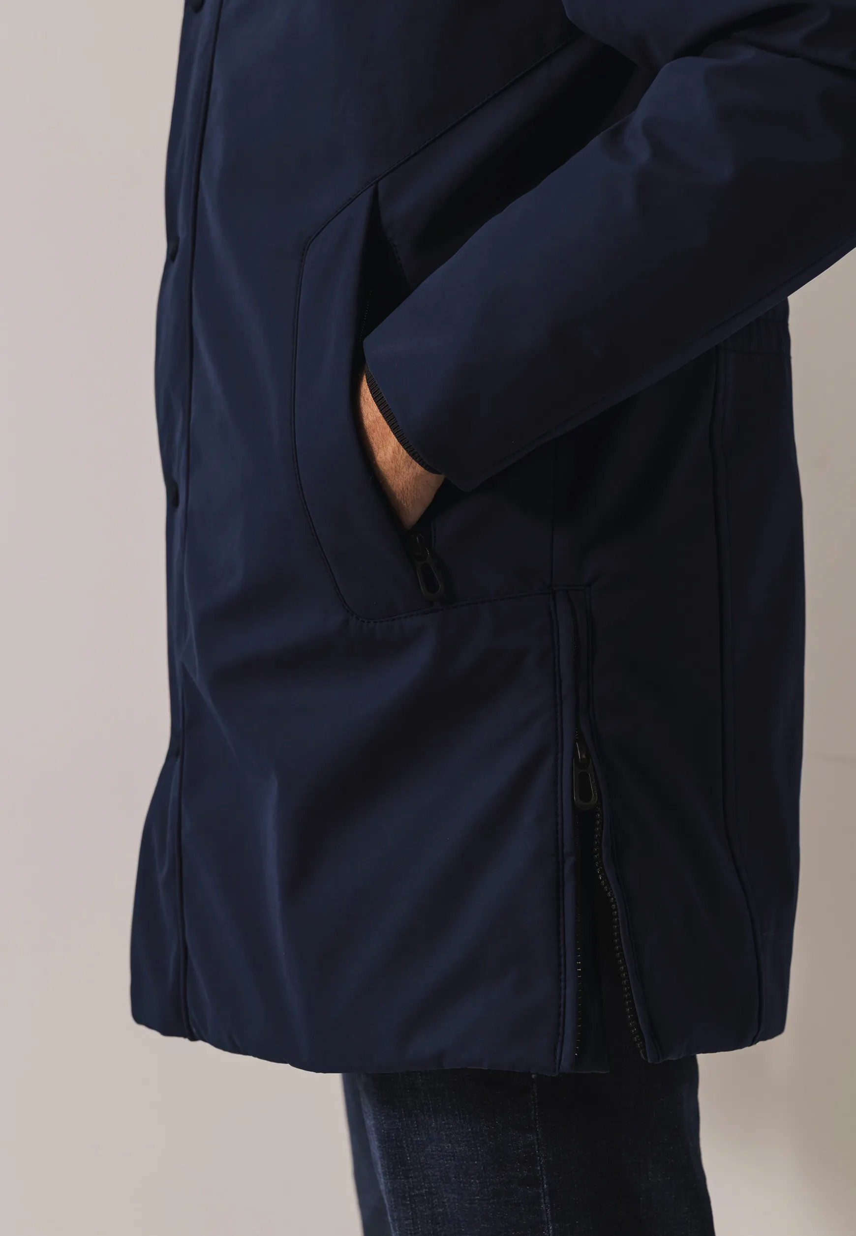 Gewatteerde parka met capuchon