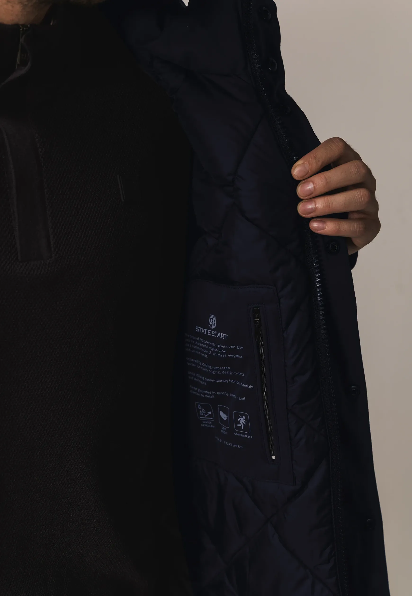Gewatteerde parka met capuchon
