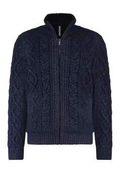 Grofgebreid vest met kabelpatroon