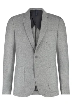 Halfgevoerde blazer met gemêleerd dessin