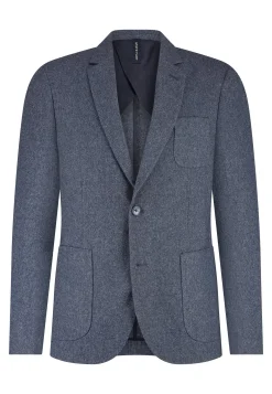 Halfgevoerde blazer met gemêleerd dessin