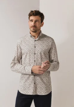 Jersey overhemd met all-over print