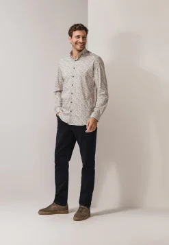 Jersey overhemd met all-over print