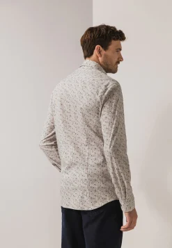 Jersey overhemd met all-over print