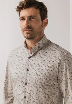 Jersey overhemd met all-over print