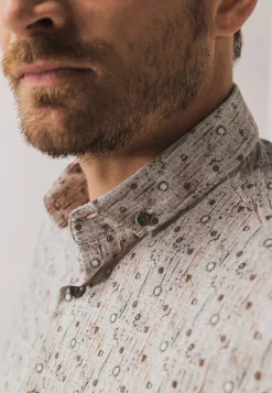 Jersey overhemd met all-over print