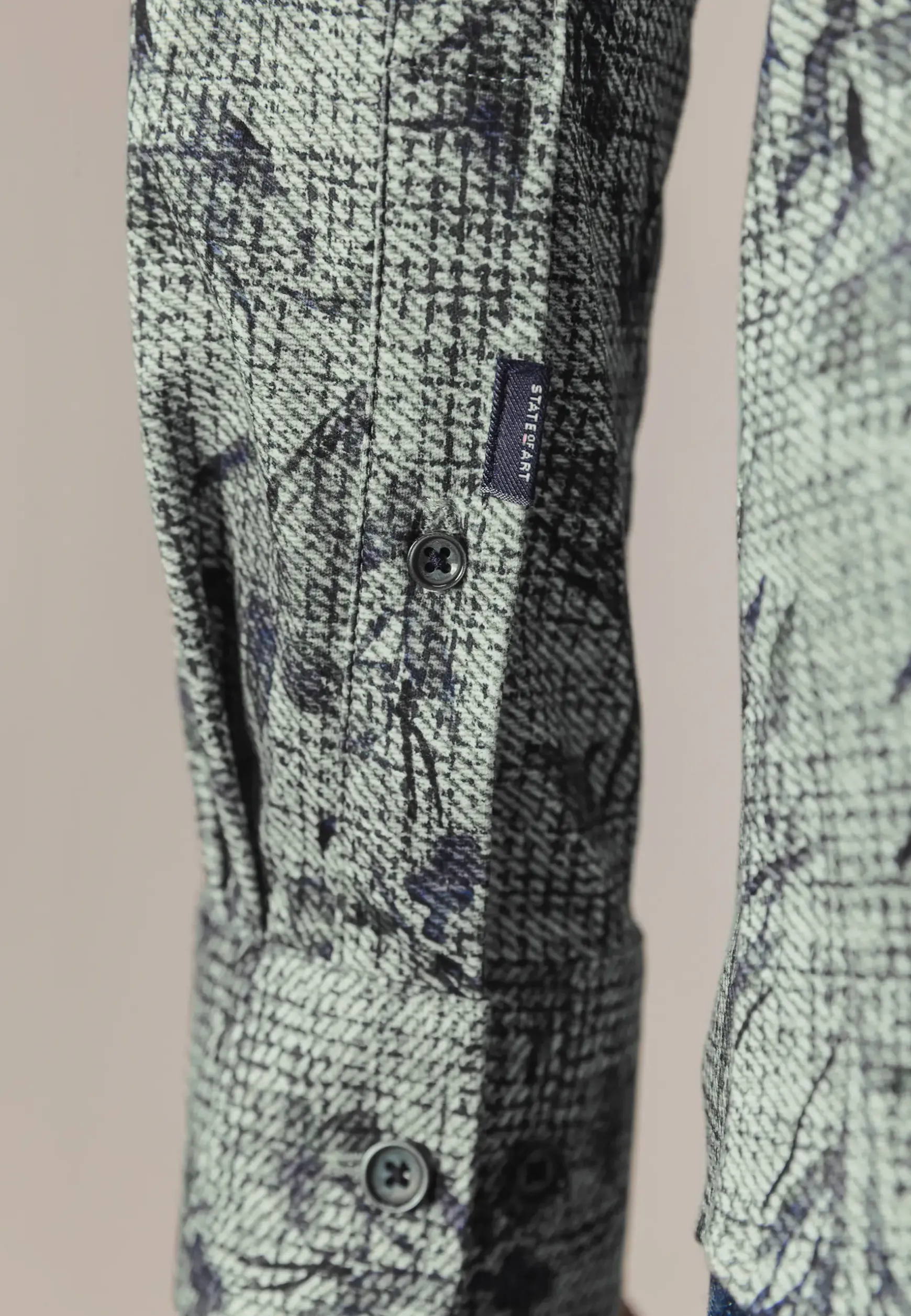 Jersey overhemd met all-over print
