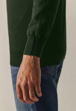 Katoenen trui met V-hals