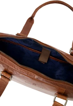 Laptoptas van buffelleer