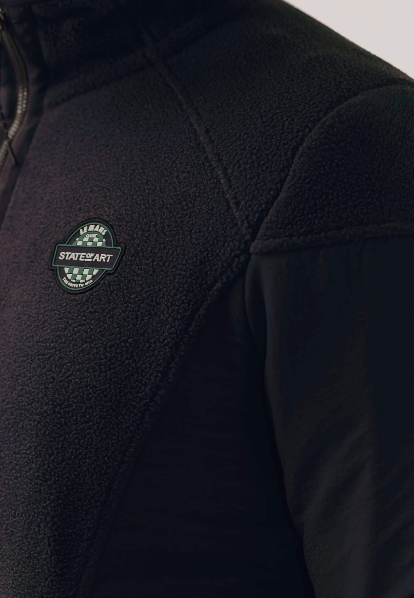 LE MANS CLASSIC polar fleece sweatshirt met halve rits
