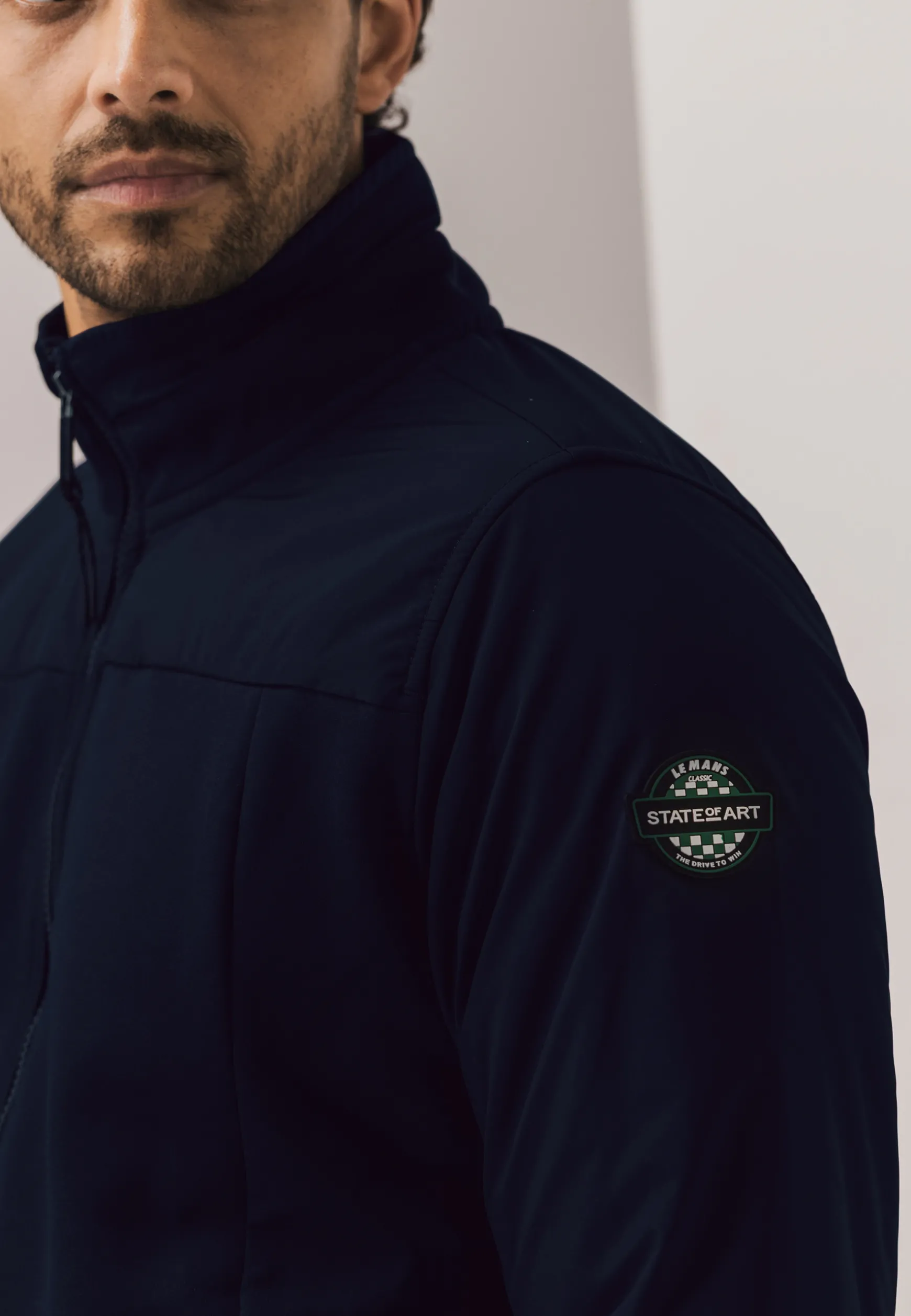 LE MANS CLASSIC sweatvest met ritssluiting