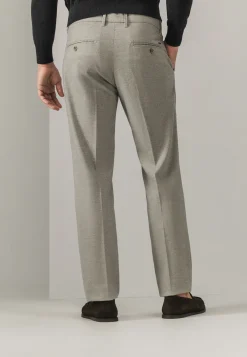 NAVIGATOR chino in stretchstof met visgraatmotief